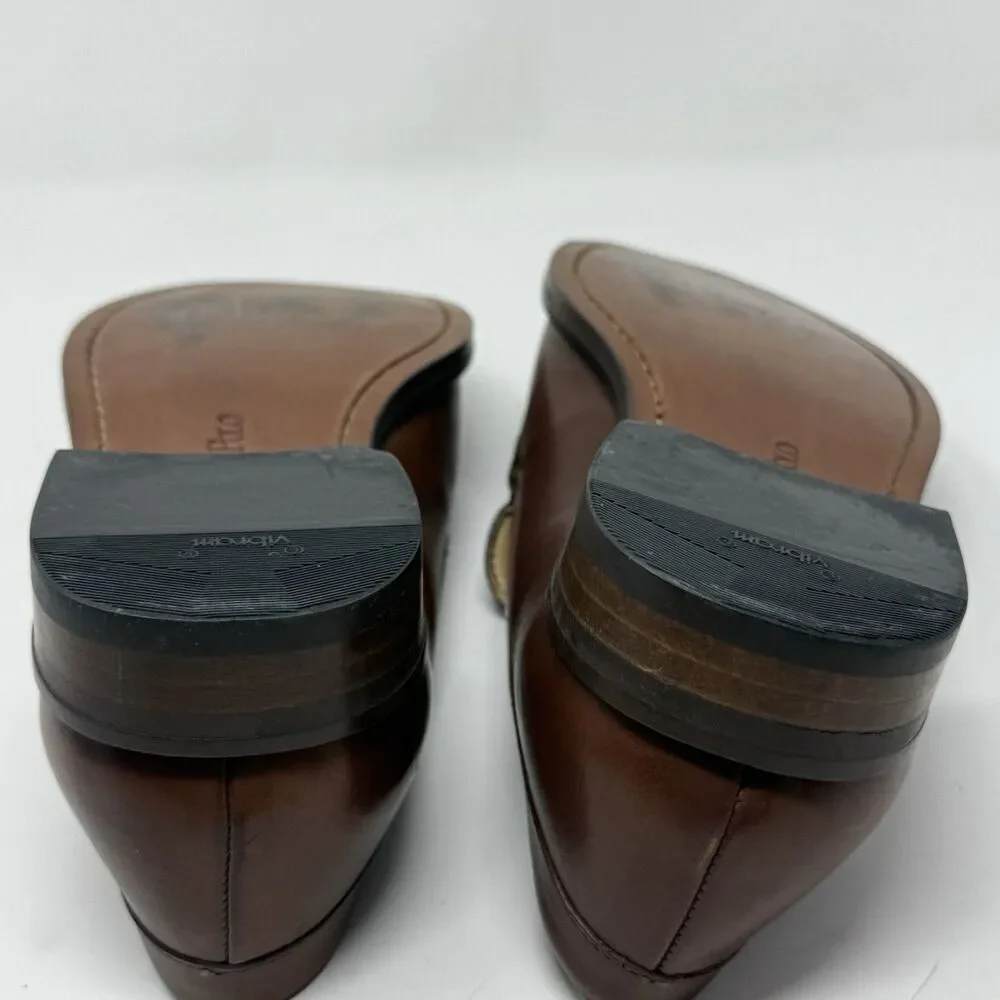 Polo Ralph Lauren Loafers Dress Shoes Mens 9 D Brown Leather Vintage Italy